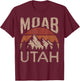 Moab Utah Nature Hiking Outdoors T-Shirt - T-Shirt | Maroon