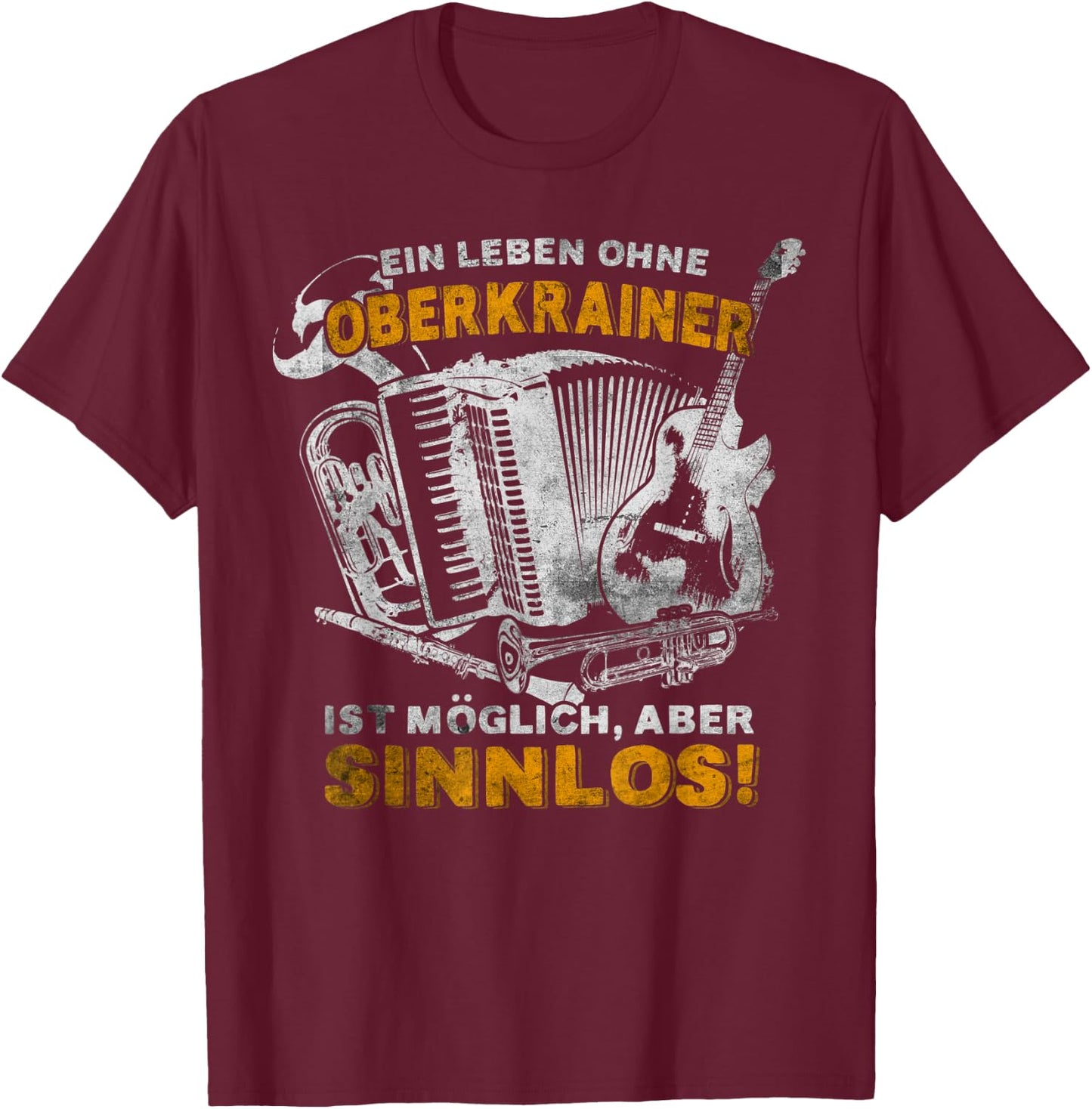Vintage retro upper trainer music T-Shirt - T-Shirt | Maroon