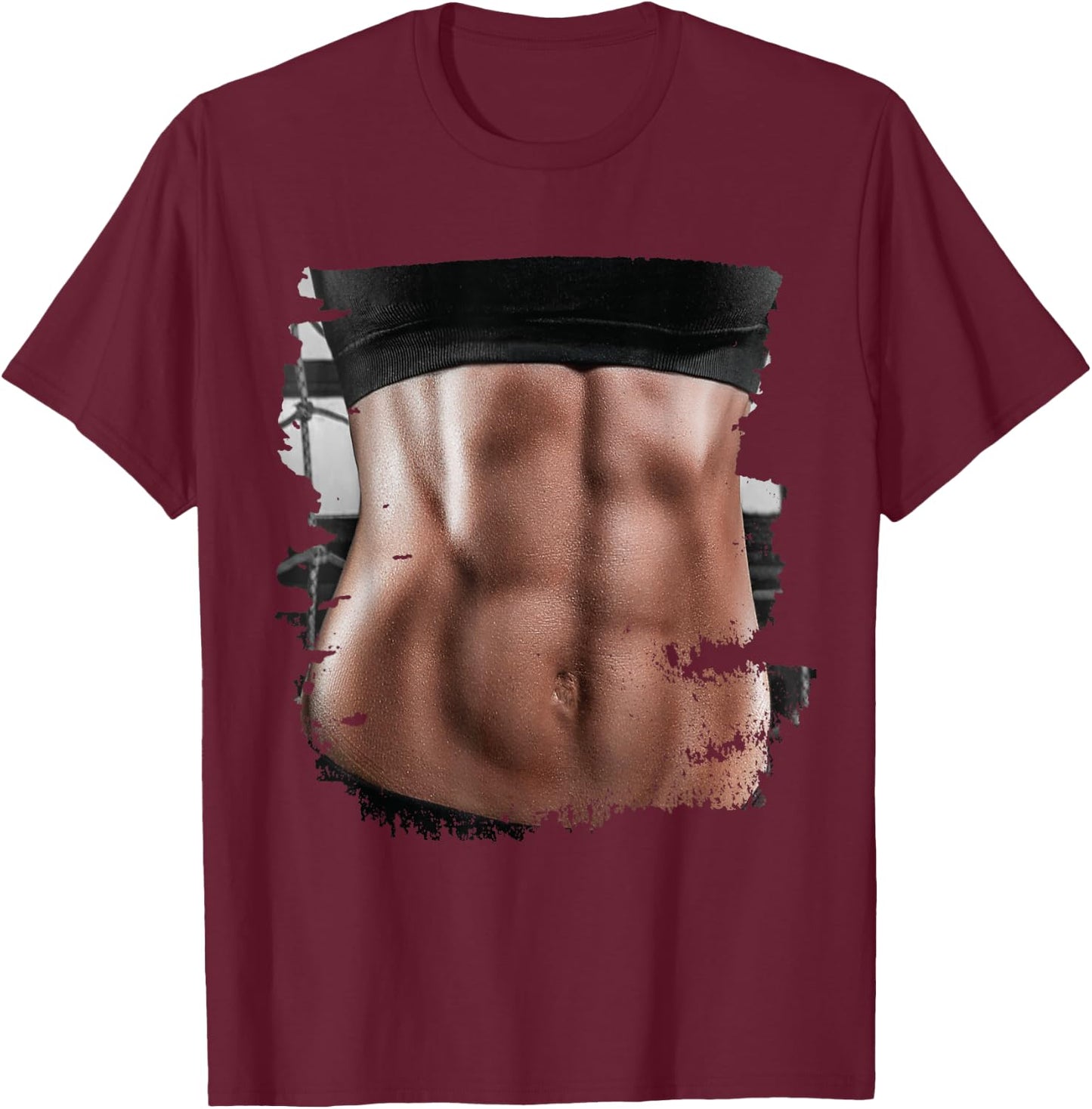 Fake Muscle I Woman Fitness Dream Woman Fitness Women Body T-Shirt - T-Shirt | Maroon