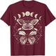 Witchcore Lepidoptera Butterfly Moth Insect Astronomy Lover T-Shirt - T-Shirt | Maroon