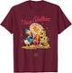 Disney The Three Caballeros Donald Duck Vintage Distressed Small T-Shirt - T-Shirt | Maroon