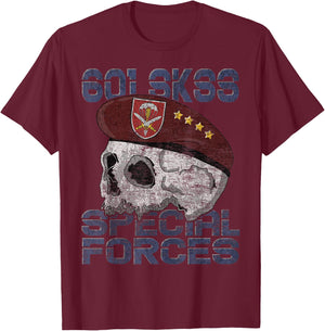 Czech Army 601st Special Force Moravec Czech Military T-Shirt - T-Shirt | Maroon