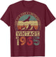 Vintage 1965 Limited Edition 60th Birthday 60 Years T-Shirt - T-Shirt | Maroon