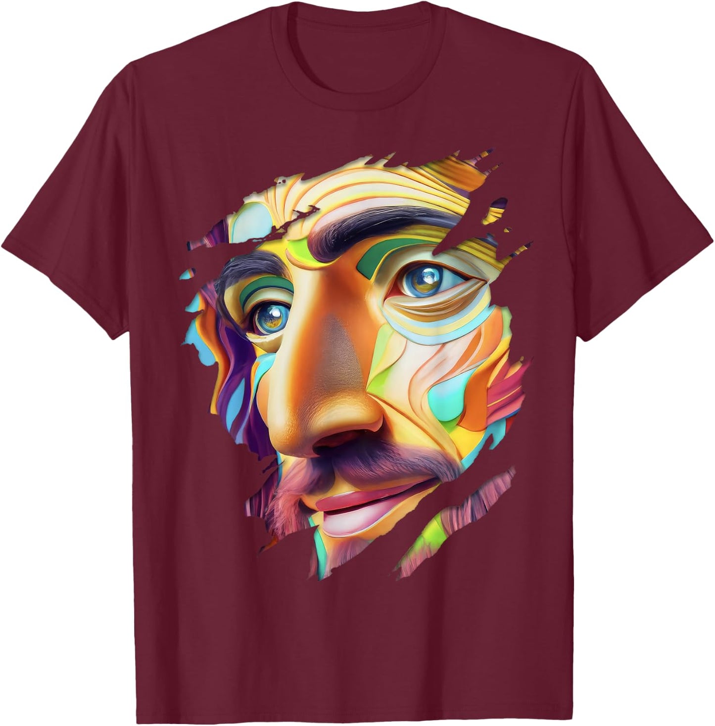 God Jesus Holy Spirit Yahweh Holy Bible Colorful Christian T-Shirt - T-Shirt | Maroon