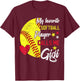 my favorite Softball player calls me gigi Softball grandma T-Shirt - T-Shirt | Maroon