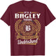 BAGLEY Family - Last Name BAGLEY Surname Personalized T-Shirt - T-Shirt | Maroon