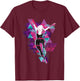Marvel Spider-Man: Across The Spider-Verse Gwen Glitch Small T-Shirt - T-Shirt | Maroon