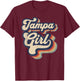 Vintage Design For Girls From Tampa Florida T-Shirt - T-Shirt | Maroon