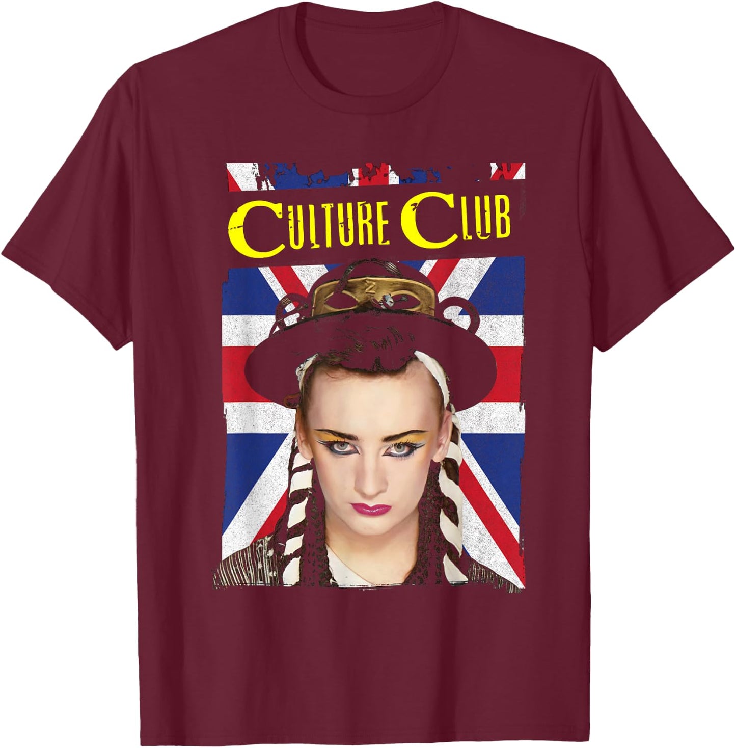 Culture Club – Union Jack T-Shirt - T-Shirt | Maroon