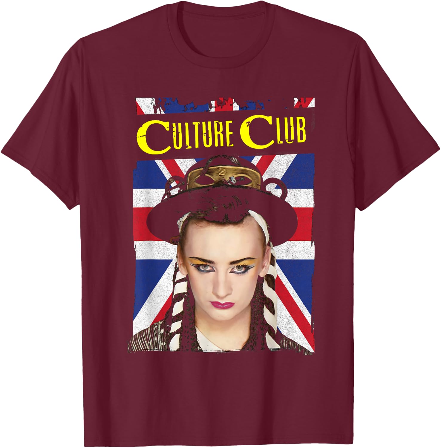 Culture Club – Union Jack T-Shirt - T-Shirt | Maroon