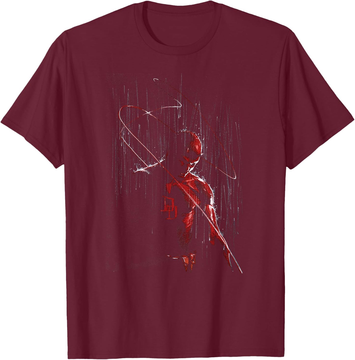 Marvel Daredevil in The Rain Annual #1 Comic Variant Cover T-Shirt - T-Shirt | Maroon