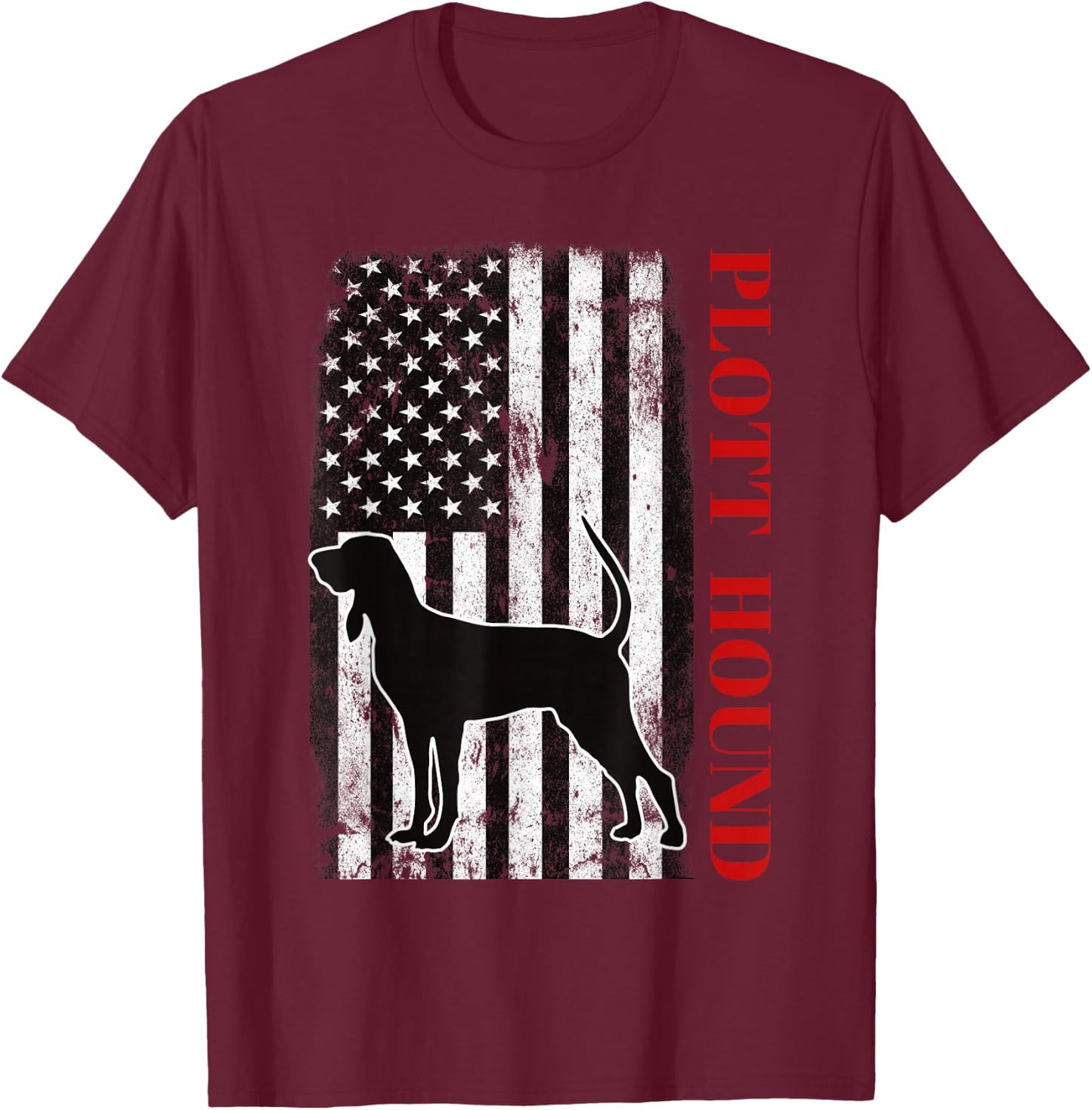 American Plott Hound T-Shirt - T-Shirt | Maroon