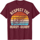 Respect the Hurdy-Gurdy Quote for a Hurdy-gurdy lover T-Shirt - T-Shirt | Maroon