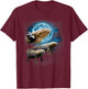 Howling at the Moon Shirt - Axolotl Shirt - Funny Axolotl T-Shirt - T-Shirt | Maroon