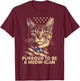 4th July Cat Lover, Purroud To Be A Meow-ican, American Cat Men Women Kids T-Shirt - T-Shirt | Maroon