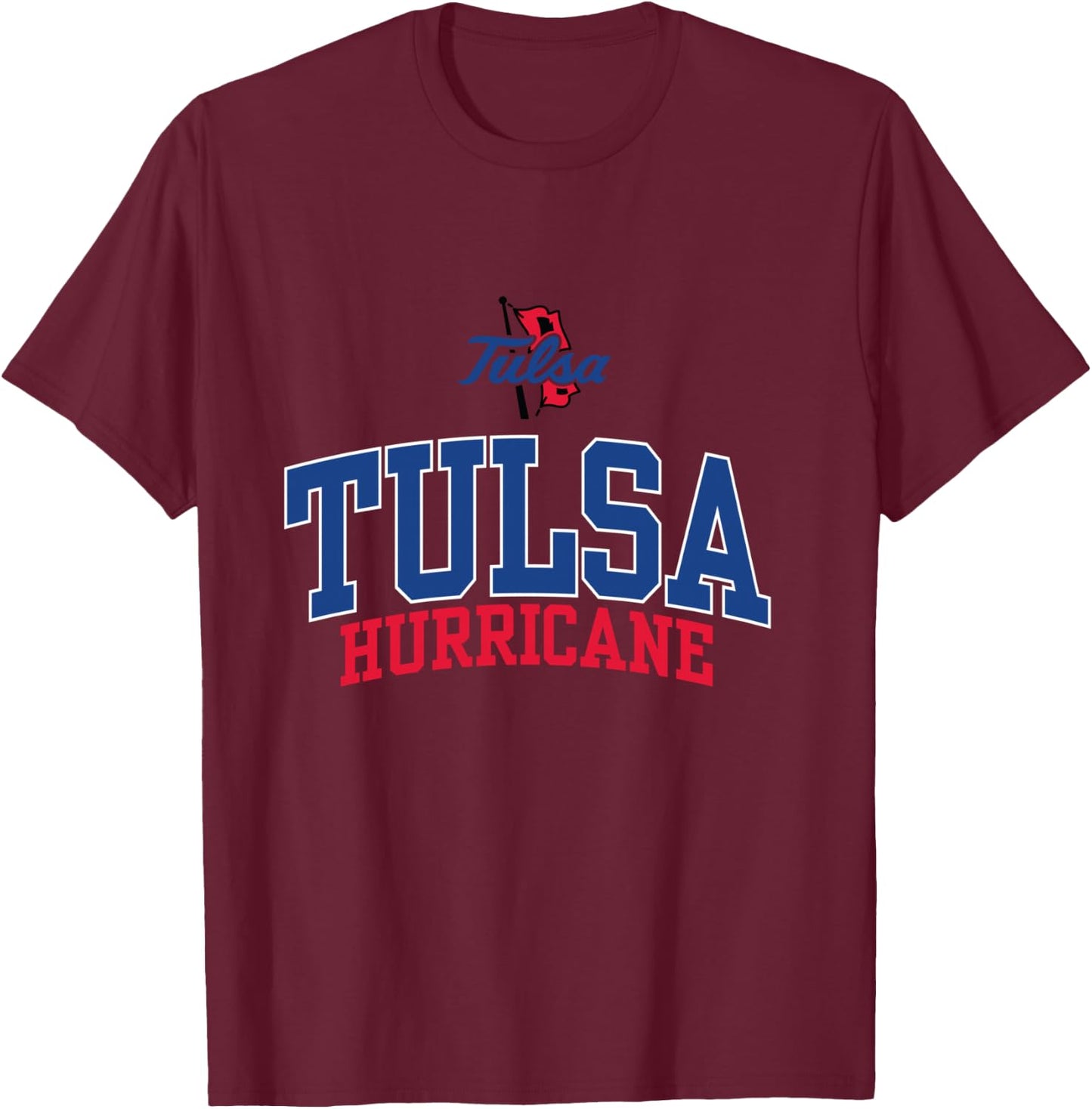 Tulsa Golden Hurricane | Official NCAA Merch | NCAFTUL04 T-Shirt - T-Shirt | Maroon