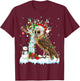Barn Owl Bird Xmas Element Tree Lighting Barn Owl Christmas T-Shirt - T-Shirt | Maroon
