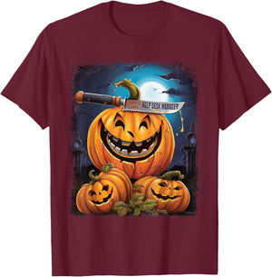 Help Desk Manager Funny Halloween Fun Pun Spooky T-Shirt - T-Shirt | Maroon