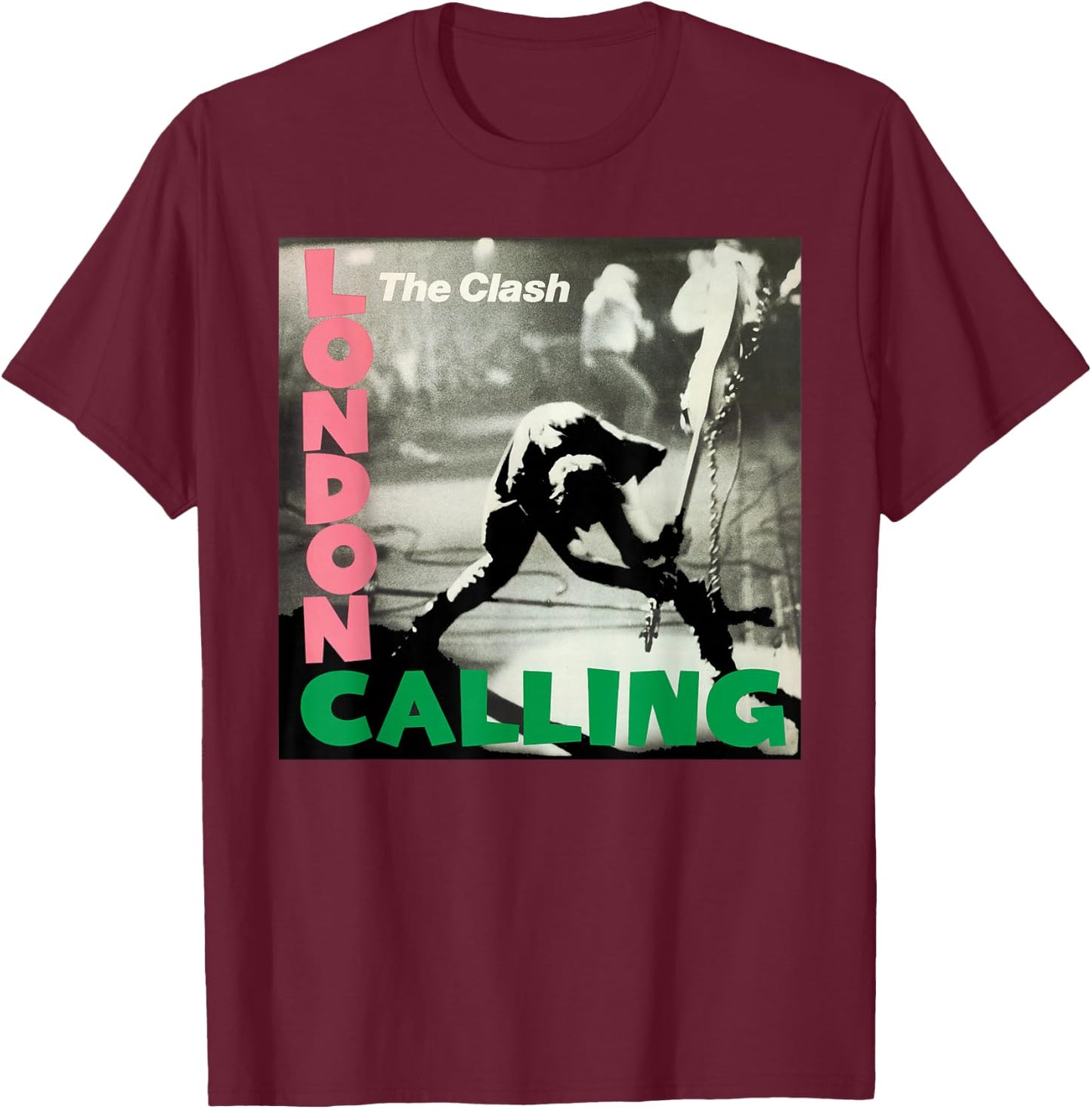 The Clash - London Calling T-Shirt - T-Shirt | Maroon