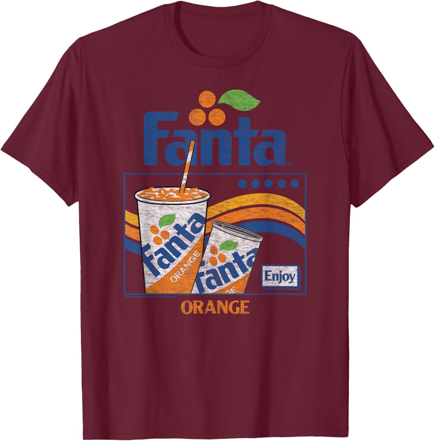 Coca-Cola - Fanta Enjoy T-Shirt - T-Shirt | Maroon