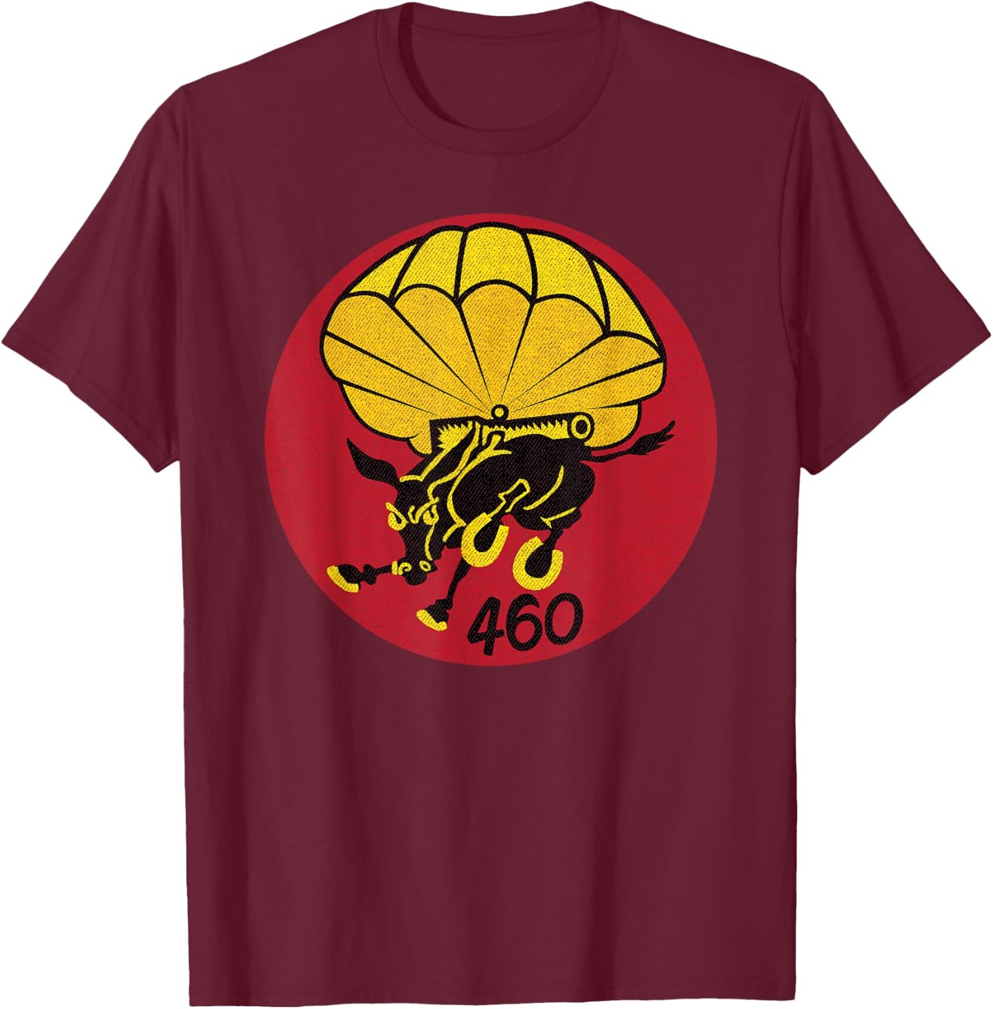 American Marauder: 460th Parachute Field Artillery Battalion T-Shirt - T-Shirt | Maroon