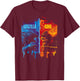 Godzilla x Kong , -Adults, Short Sleeve, Black, Small T-Shirt - T-Shirt | Maroon