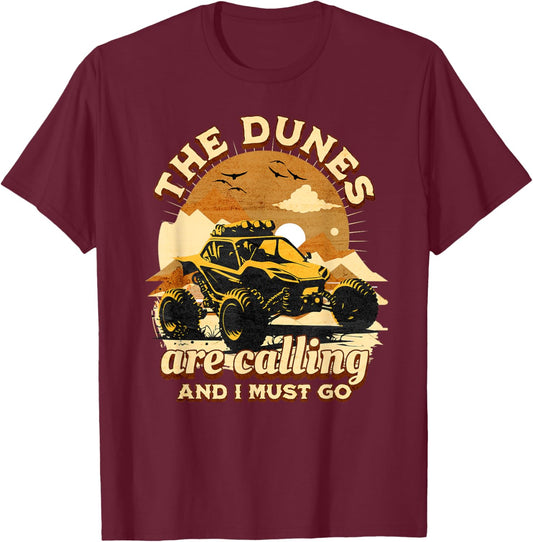 Sand Rail Dune Buggy Offroad Sand Racing Funny Sandrail T-Shirt - T-Shirt | Maroon
