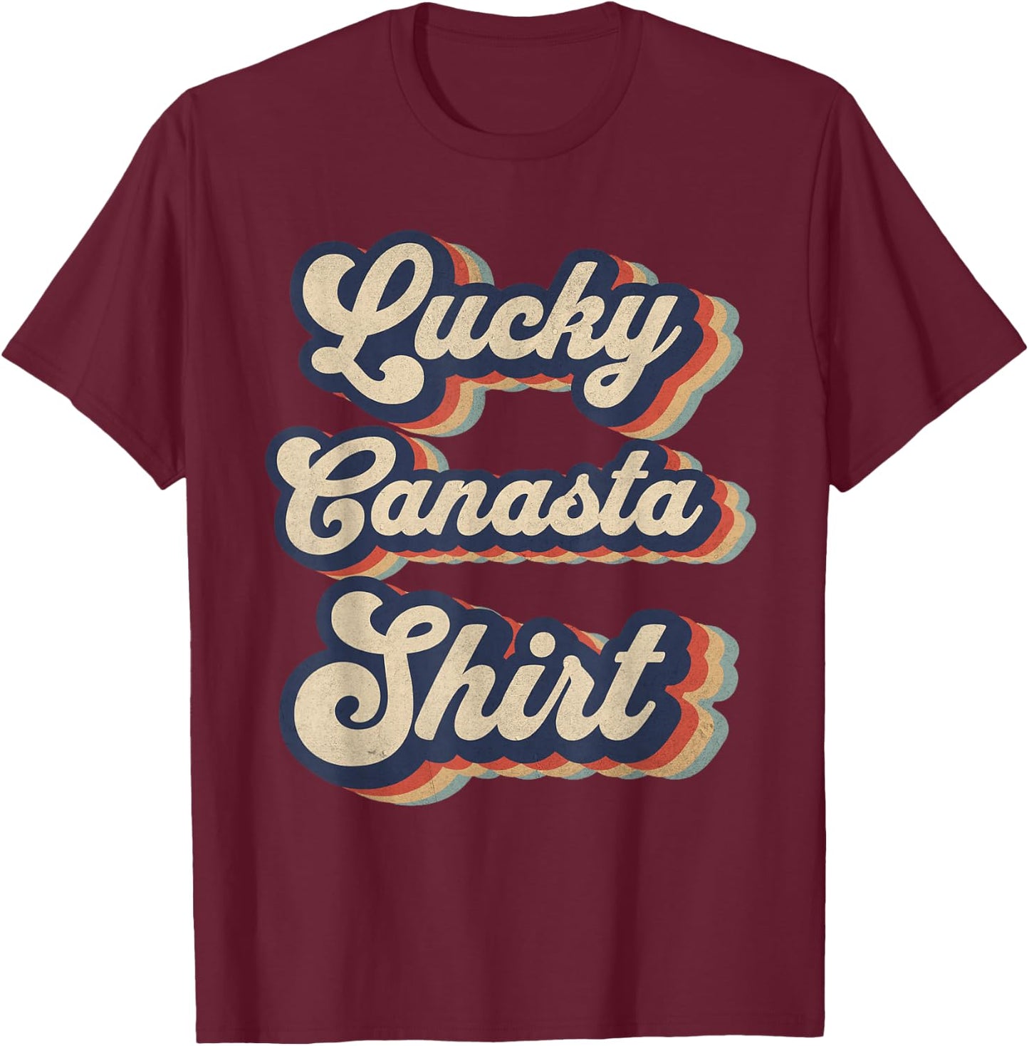 Never Underestimate A Grandpa Who Plays Canasta Game T-Shirt - T-Shirt | Maroon