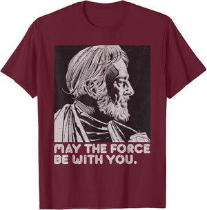 Star Wars Vintage Obi-Wan Kenobi May the Force Be With You T-Shirt - T-Shirt | Maroon