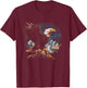 Majestic Breathtaking landscape Bird T-Shirt - T-Shirt | Maroon