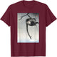 Monkey and Reflection of the Moon by Ohara Koson Shin-hanga T-Shirt - T-Shirt | Maroon