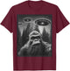 CAT Funny Women Bigfoot Sasquatch Alien UFO T-Shirt - T-Shirt | Maroon