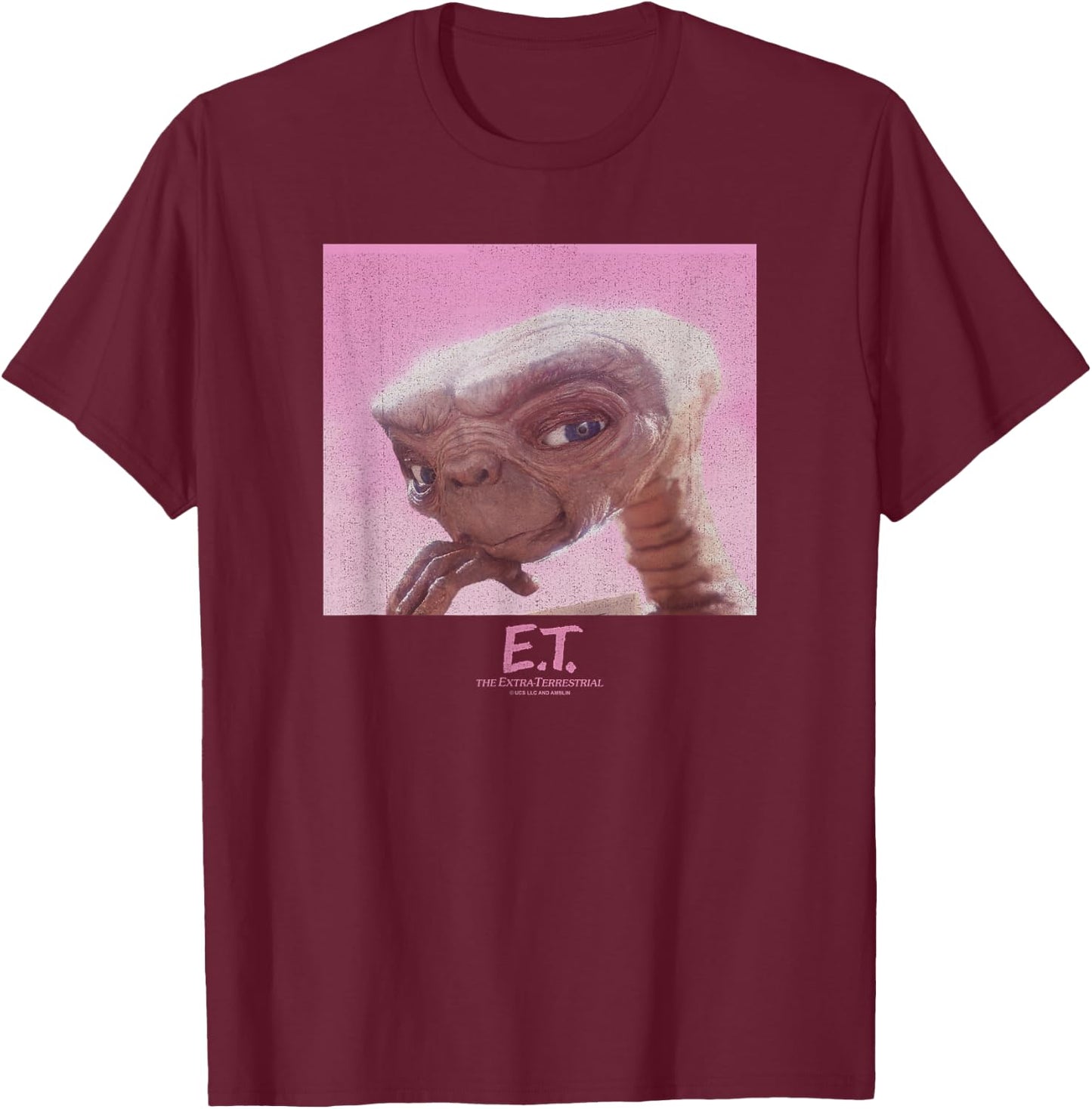 E.T. the Extra-Terrestrial Resting Portrait T-Shirt - T-Shirt | Maroon