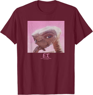 E.T. the Extra-Terrestrial Resting Portrait T-Shirt - T-Shirt | Maroon