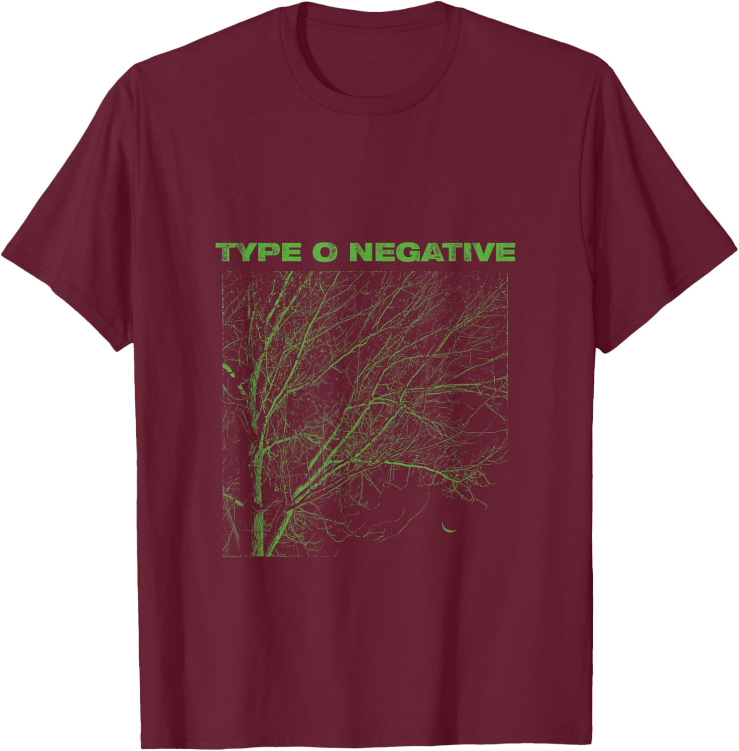Type O Negative Tree Black T-Shirt - T-Shirt | Maroon