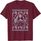 Corpse Bride Emily Skulls And Butterflies Pattern Portrait T-Shirt - T-Shirt | Maroon