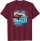 Cosmic Cassette Be Kind Rewind 80s - Out-of-this-World T-Shirt - T-Shirt | Maroon
