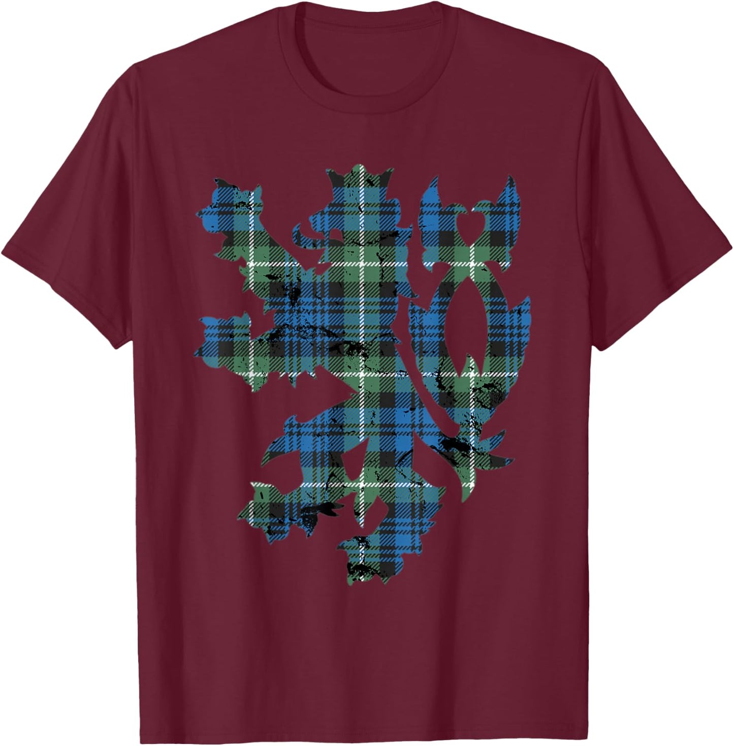 Clan Lamont Tartan Scottish Family Name Scotland Pride T-Shirt - T-Shirt | Maroon