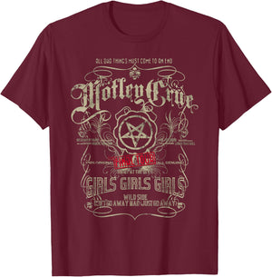 Mötley Crüe – It's Over Vintage T-Shirt - T-Shirt | Maroon