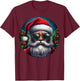Cool Santa Claus T-Shirt - T-Shirt | Maroon