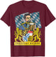 Bayern First! Freistaat of Bavaria With King Ludwig T-Shirt - T-Shirt | Maroon
