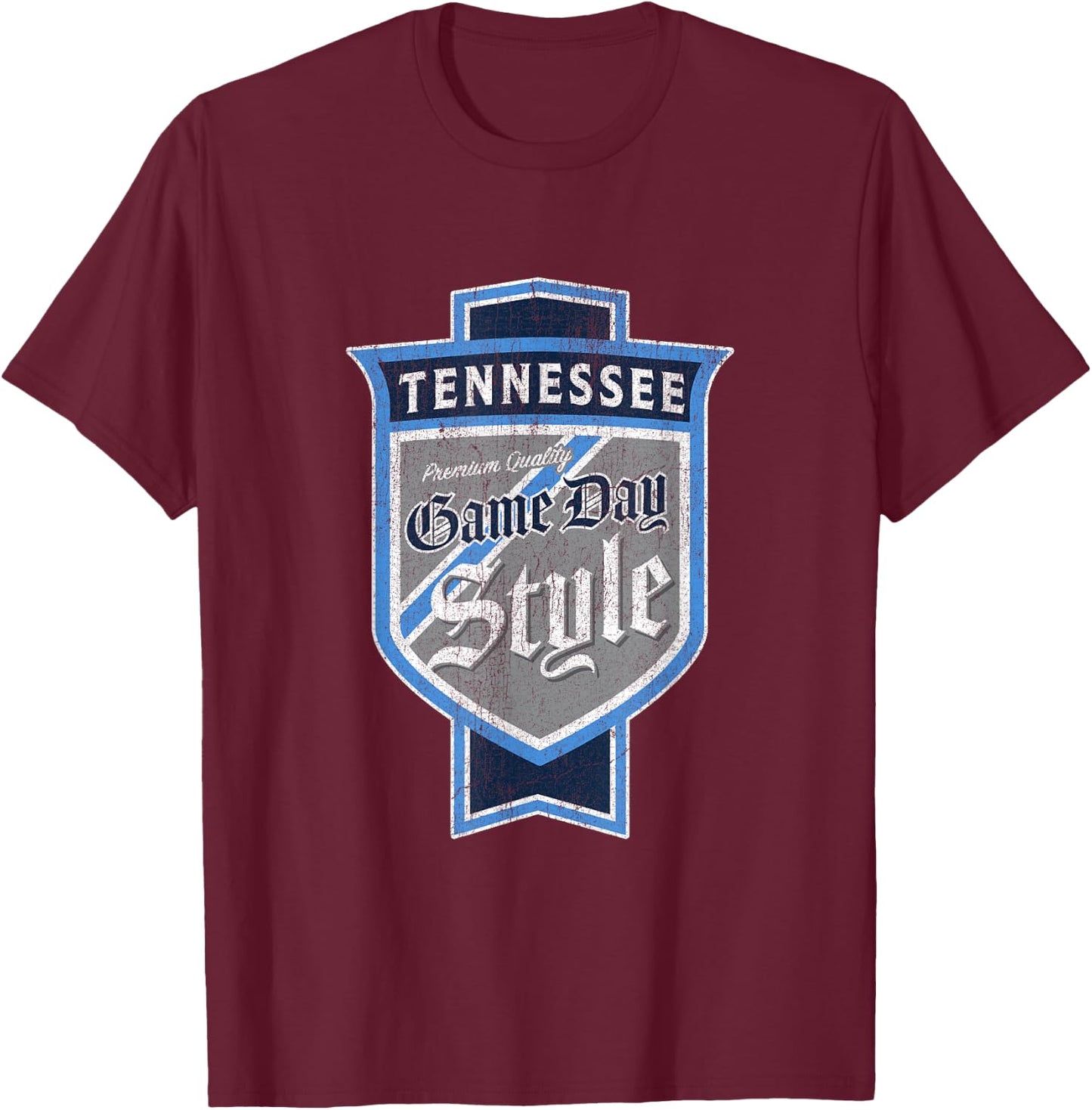 Faded Tennessee Beer Label - NashvillePride T-Shirt - T-Shirt | Maroon