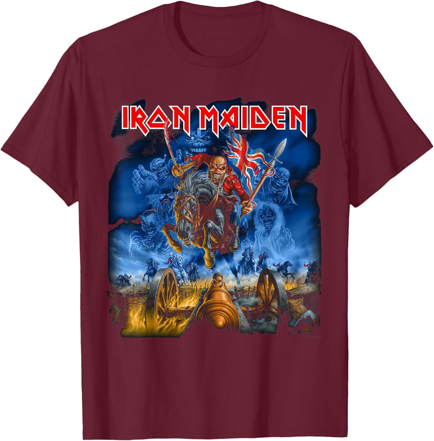 Iron Maiden - Trooper T-Shirt - T-Shirt | Maroon