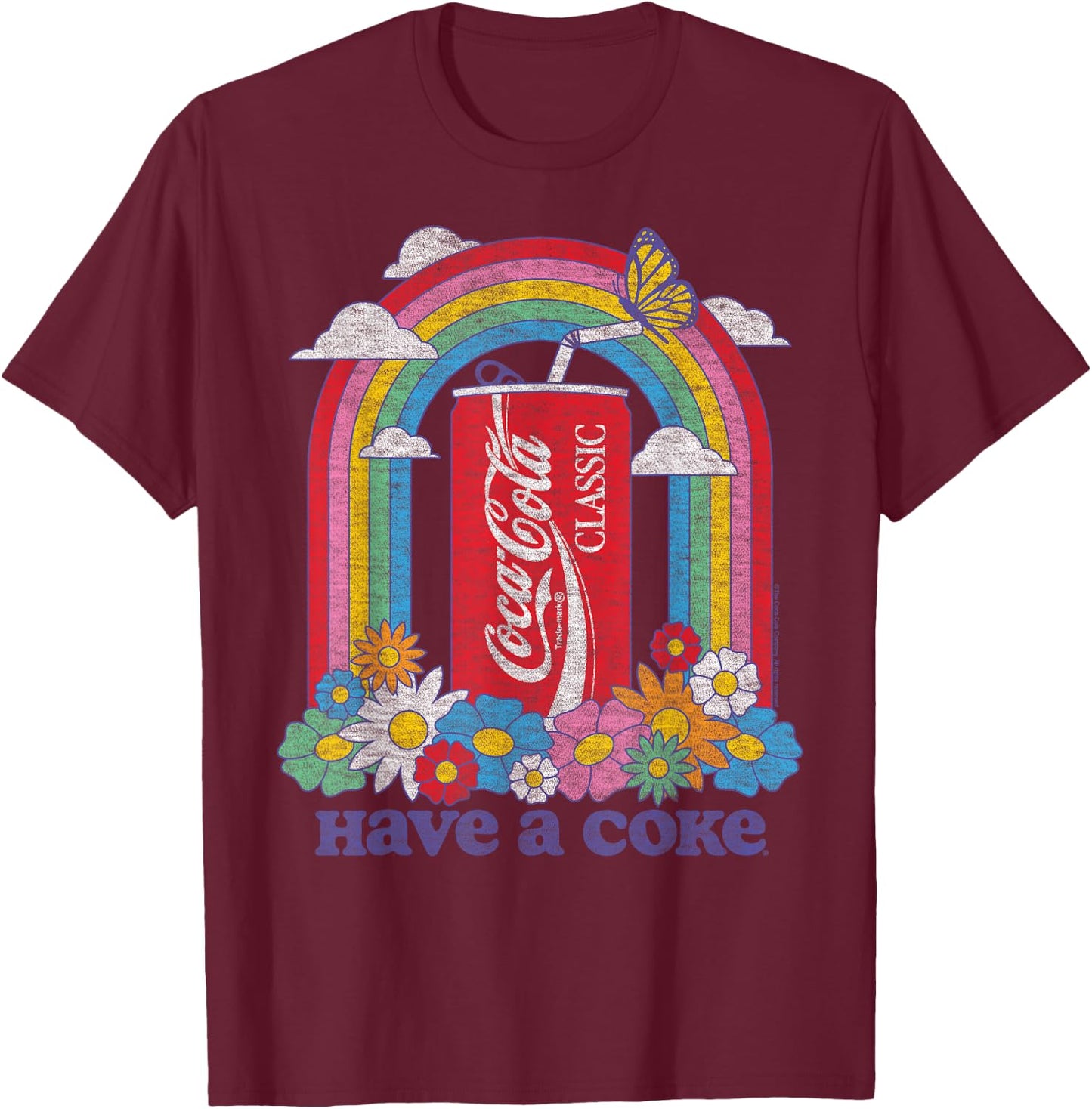 Coca-Cola - Have A Coke Rainbow T-Shirt - T-Shirt | Maroon