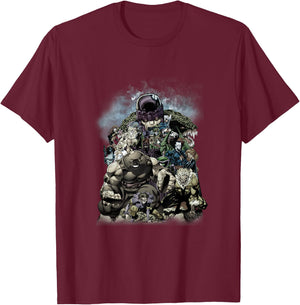 Marvel X-Men Rogues Gallery Iconic Villains Retro Group Shot T-Shirt - T-Shirt | Maroon
