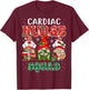 Cardiac Nurse Cute Christmas Gnomes Costume Cardiology Nurse T-Shirt - T-Shirt | Maroon