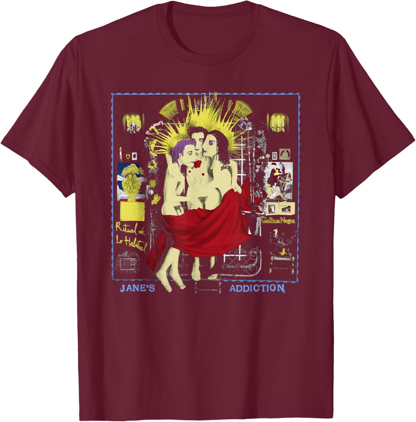 Jane’s Addiction – Habitual T-Shirt - T-Shirt | Maroon