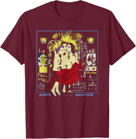 Jane’s Addiction – Habitual T-Shirt - T-Shirt | Maroon