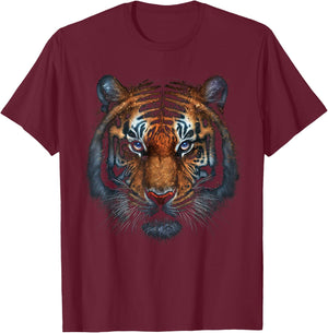 Tiger Animal Lovers Tiger T-Shirt - T-Shirt | Maroon