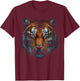 Tiger Animal Lovers Tiger T-Shirt - T-Shirt | Maroon